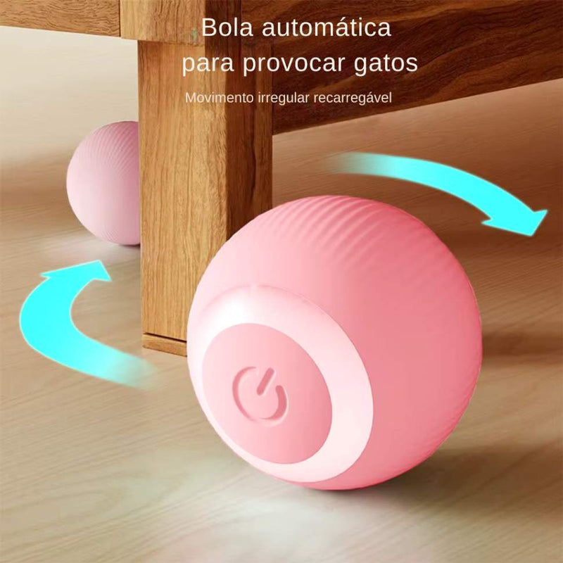 Brinquedo Interativo para Gatos - Bola Elétrica Automática e Recarregável com Movimento Inteligente