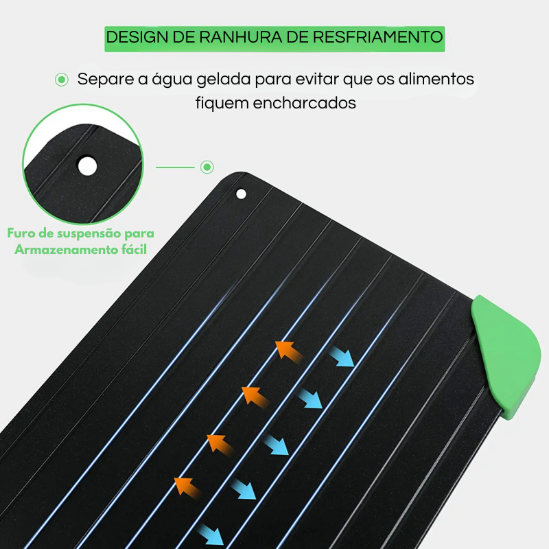 Bandeja de Descongelamento Rápido: Descongele Carne Congelada em Minutos com Facilidade