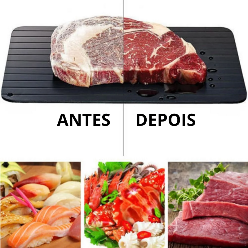 Bandeja de Descongelamento Rápido: Descongele Carne Congelada em Minutos com Facilidade