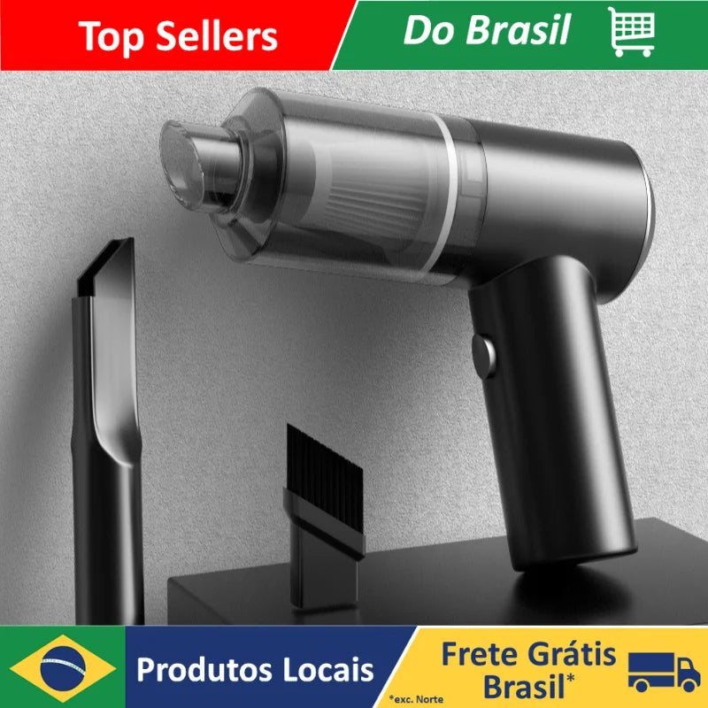 Mini Aspirador de Pó USB Portátil Premium - Sua Solução Completa para Carro e Casa!