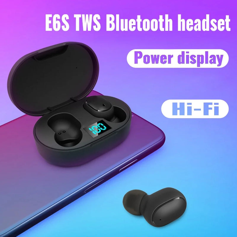 E6S Fones De Ouvido Bluetooth, E6S, Tws Status Display