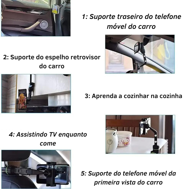 suporte de celular para Retrovisor