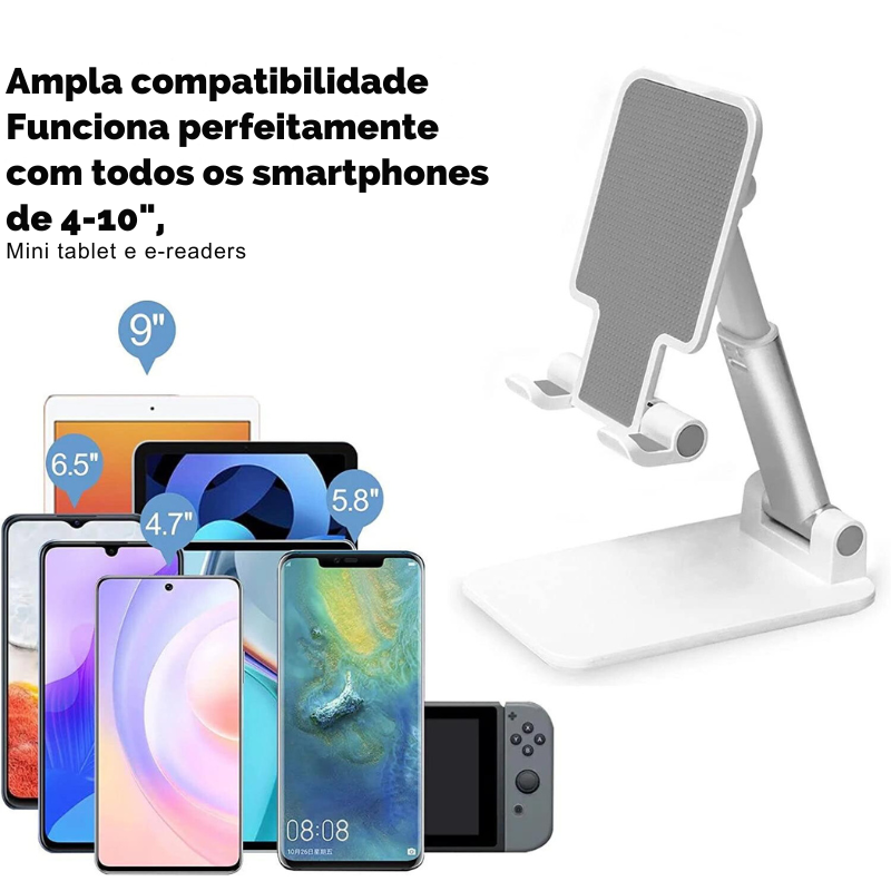 Suporte Para Celular e Tablet Dobrável Portátil Ajustável