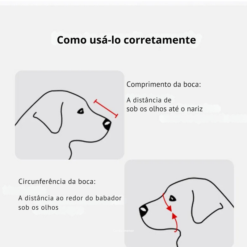 Máscara de Silicone Anti-Mordida para Cães Médios e Grandes – Proteção Segura e Confortável para o Focinho