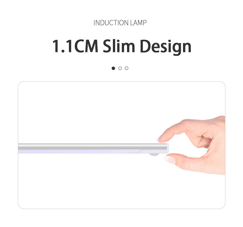 Sensor de Movimento LED USB Recarregável - Praticidade e Segurança