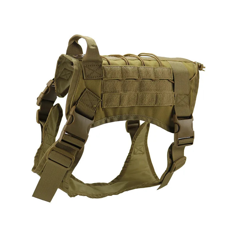 Conjunto Tático Trela e Arnês para Cães de Grande Porte - Design Militar e Resistente