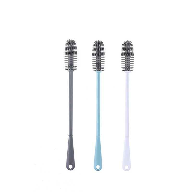 Escova de Limpeza de Silicone 3 em 1 para Garrafas, Copos e Utensílios