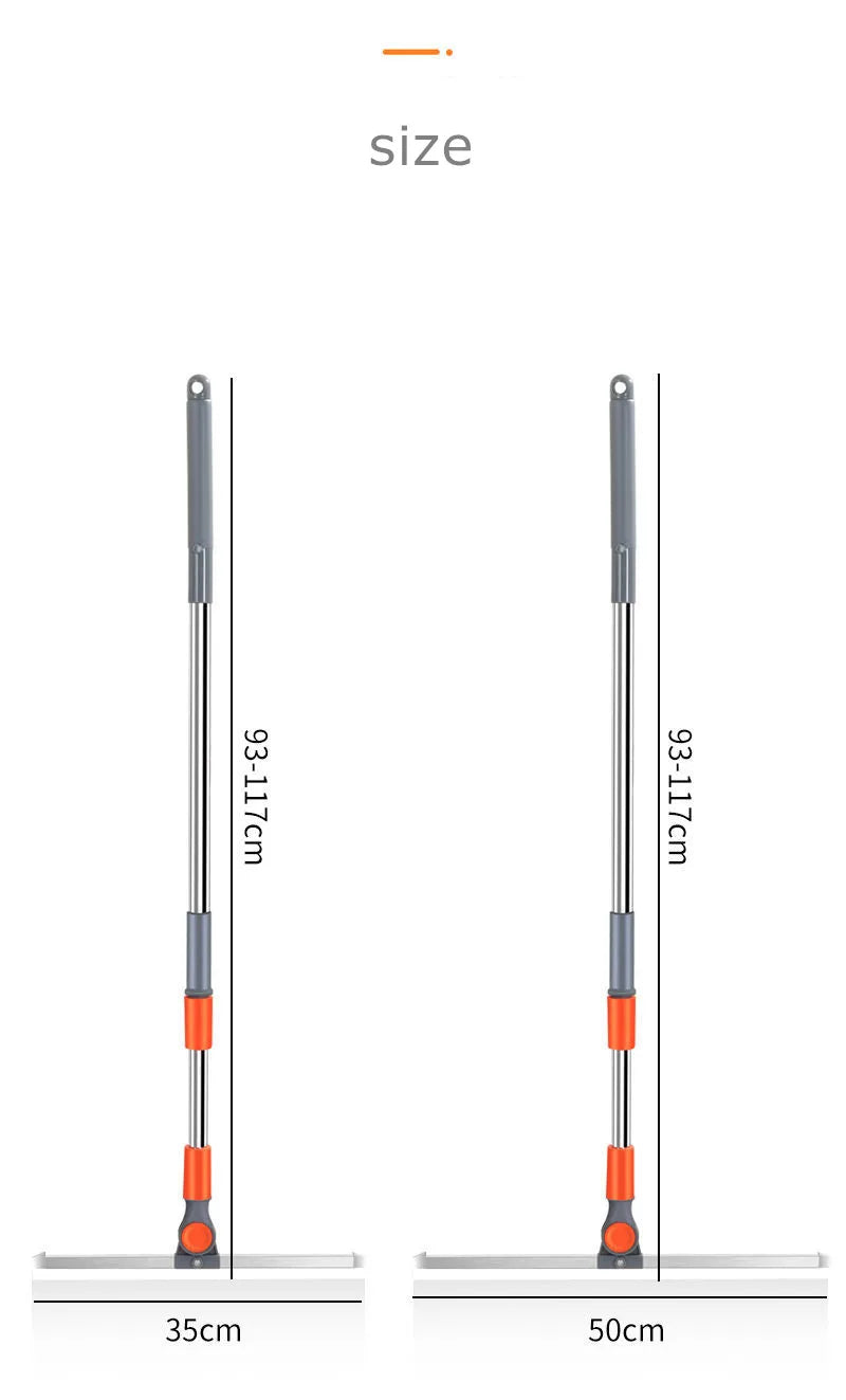 Vassoura Mágica de Silicone 3 em 1: A Solução Perfeita para Limpeza de Vidros e Superfícies Altas