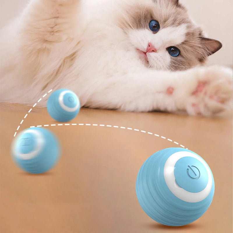 Brinquedo Interativo para Gatos - Bola Elétrica Automática e Recarregável com Movimento Inteligente