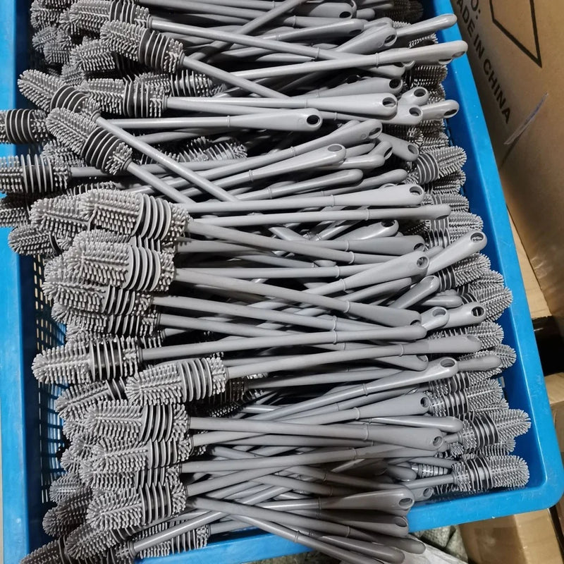 Escova de Limpeza de Silicone 3 em 1 para Garrafas, Copos e Utensílios