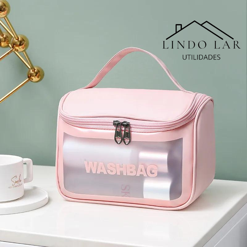 Bolsa Necessária Transparente WashBag Impermeável