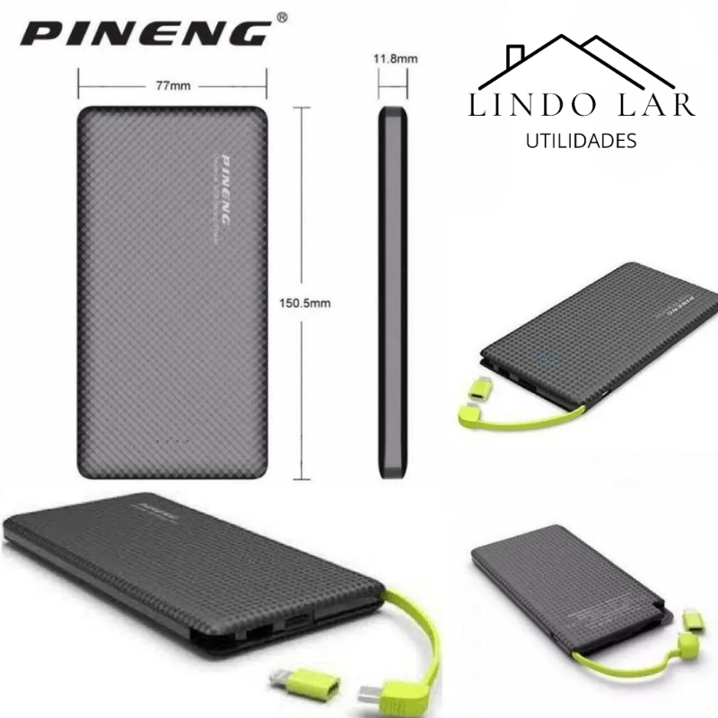 Carregador Portátil Pineng Power Bank 10.000mah