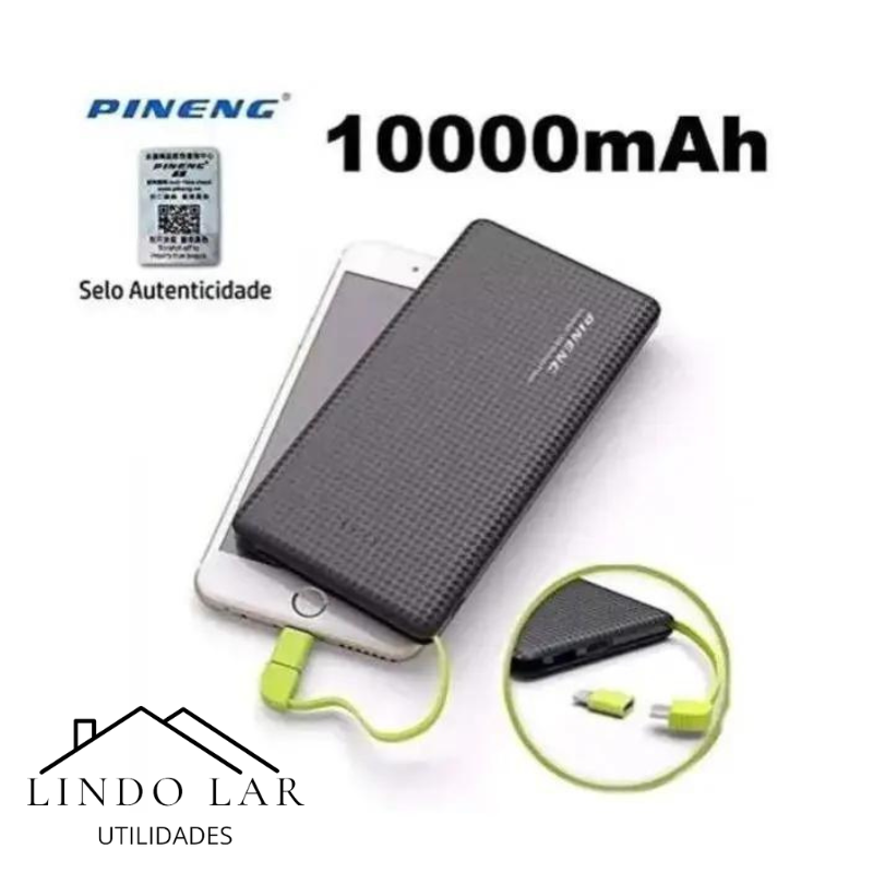 Carregador Portátil Pineng Power Bank 10.000mah