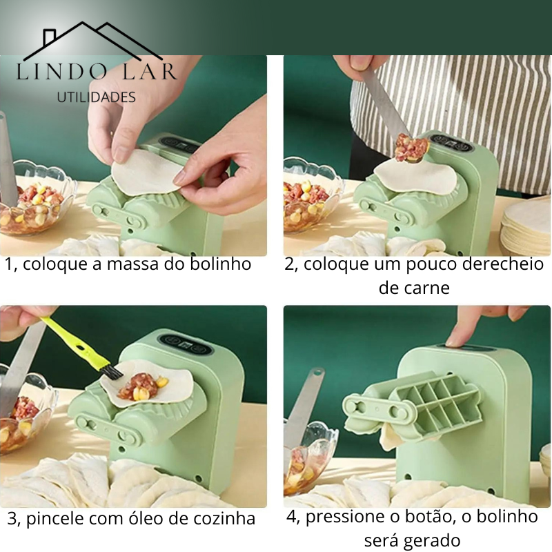 Máquina Automática Fabricante De Bolinho Elétrico Empanada, Wonton Press, Mol