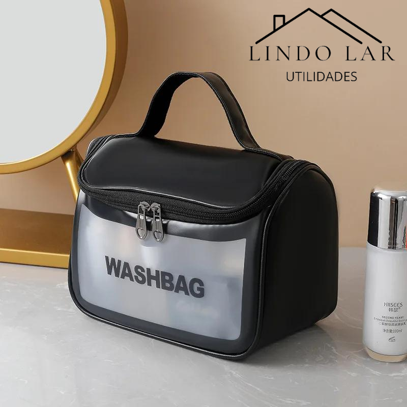 Bolsa Necessária Transparente WashBag Impermeável