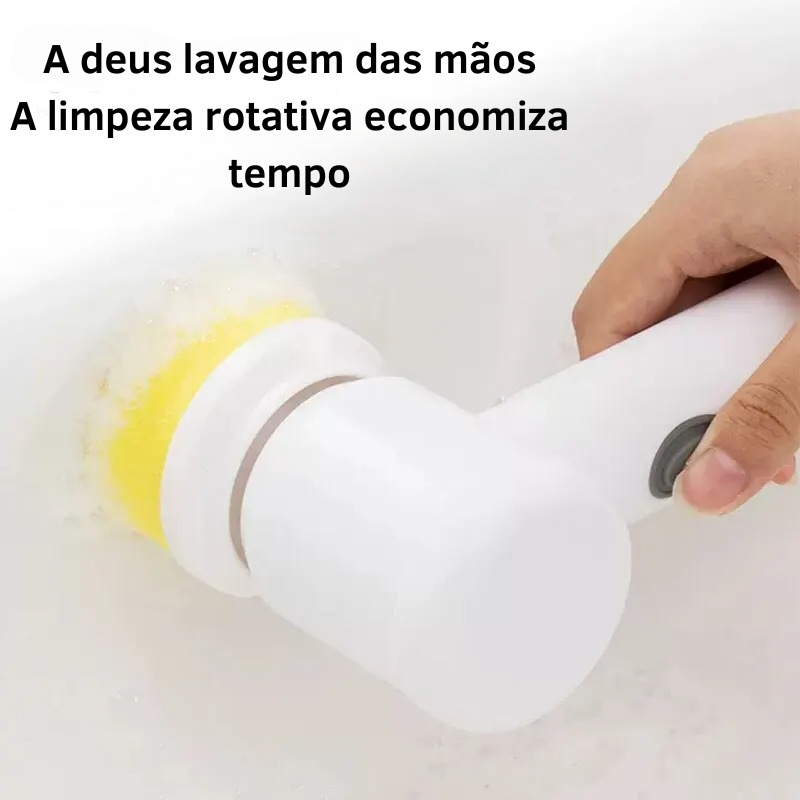 Escova de Limpeza Elétrica Multifuncional Sem Fio